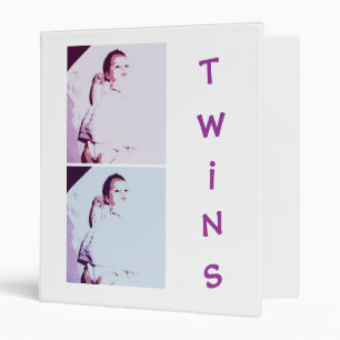 New Baby Twins 3 Ring Binder