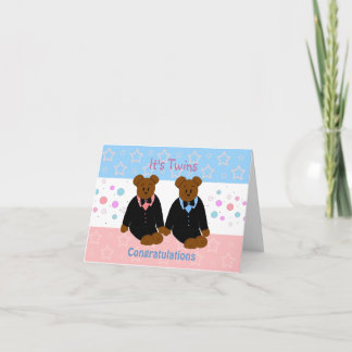 New Baby Twins Card