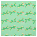 New Baby Yellow, Orange &amp; Green Bow Fabric