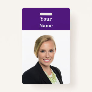 NEW! Badge - Vertical - Custom Purple