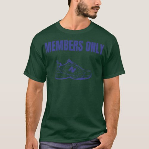 New Balance Parody Members Only T_Shirt