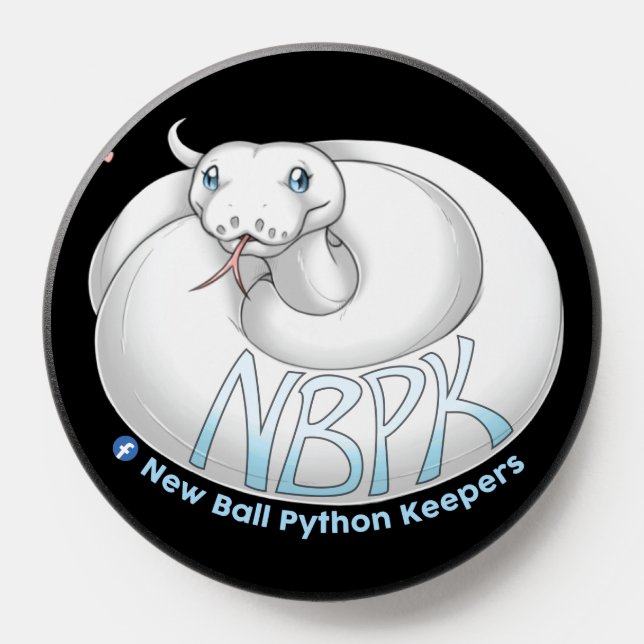 New Ball Python Keepers Yuki logo pop socket  (Popsocket)