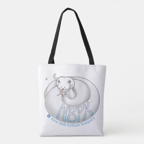 New Ball Python Keepers Yuki Logo white tote