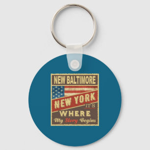 New Baltimore Ny Its Where My Story Begins _1  Keychain