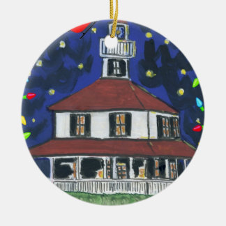 New Basin Canal Lighthouse New Orleans Ceramic Ornament