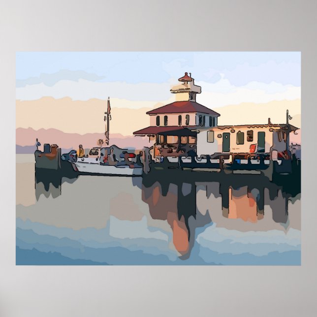 New Basin Canal Lighthouse, New Orleans Poster (Front)