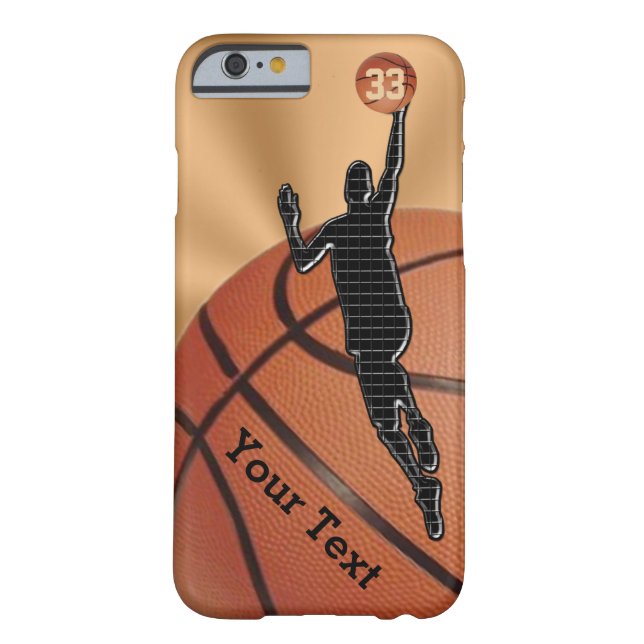 NEW Basketball iPhone 6 Cases with NAME and NUMBER (Back)