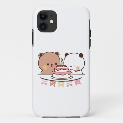 new bear and panda bubu dudu iPhone 11 case