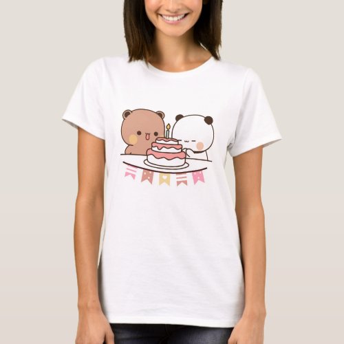 new bear and panda bubu dudu T_Shirt