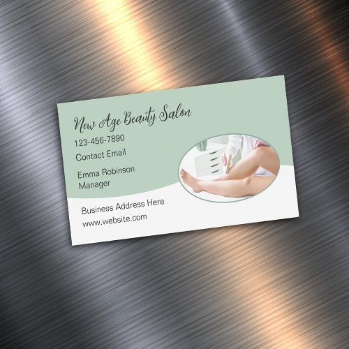 New Beauty Skin Care Salon Magnetic Business Cards