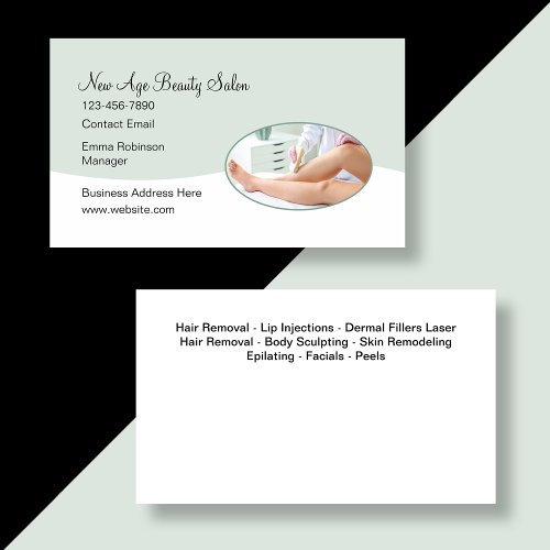 New Beauty Skin Salon Business Cards