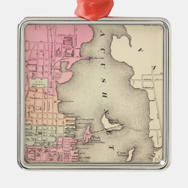 New Bedford 2 Metal Ornament (Front)