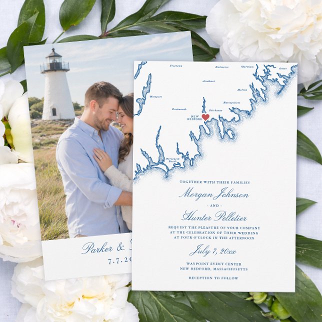 New Bedford MA Map Waypoint Event Center Wedding Save The Date (Waypoint Event Center Wedding Save the Date New Bedford MA Map from Coastal Map Designs)