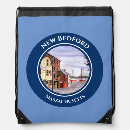 New Bedford Massachusetts New England Drawstring Bag