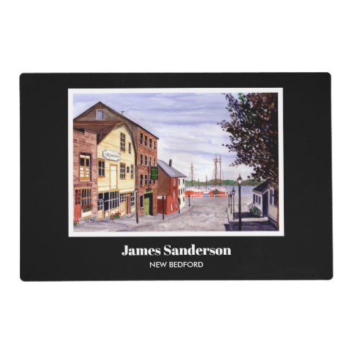 New Bedford Massachusetts New England Painting Placemat