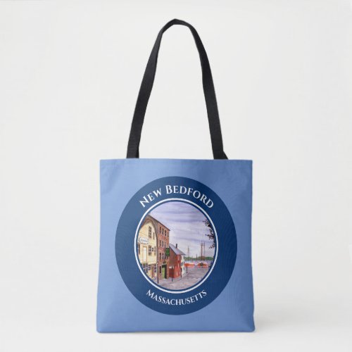 New Bedford Massachusetts New England Painting Tote Bag
