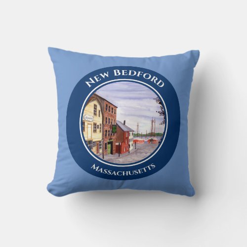 New Bedford Massachusetts New England Throw Pillow