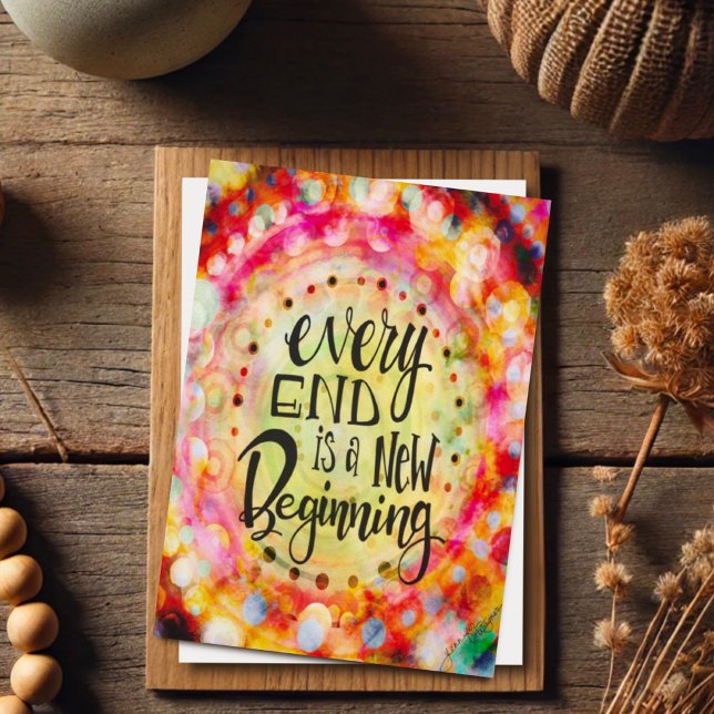 ‘New Beginning’ Inspirational Pretty Card (Creator Uploaded)