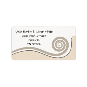 New Beginning - Koru Swirl - Spring Wedding Label
