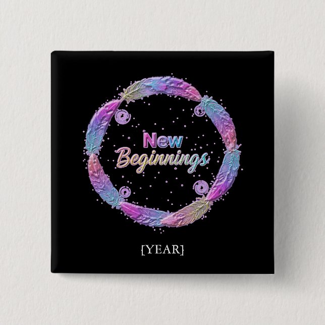 New Beginnings 2027 Button (Front)
