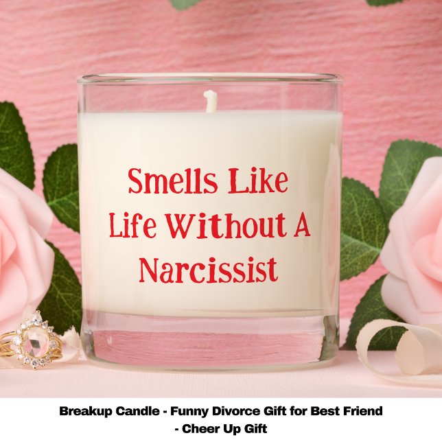 New Beginnings Birthday Invitation - Celebrating  Scented Candle (Breakup Candle - Funny Divorce Gift for Best Friend - Cheer Up Gift)