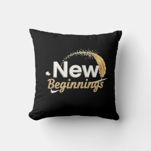 New Beginnings / Cojín Nuevos Comienzos Throw Pillow