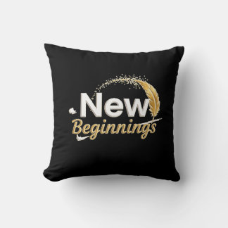 New Beginnings / Cojín Nuevos Comienzos Throw Pillow