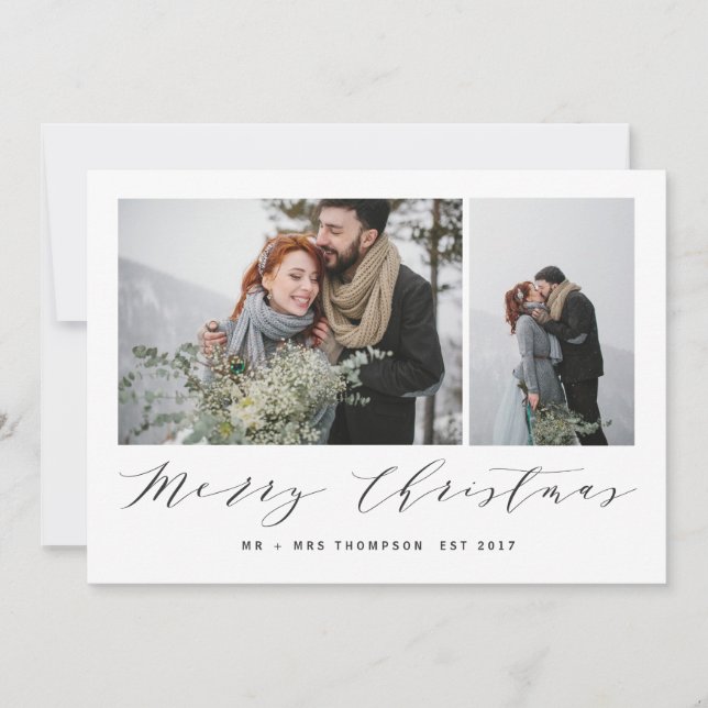 NEW BEGINNINGS MERRY CHRISTMAS HOLIDAY CARD (Front)