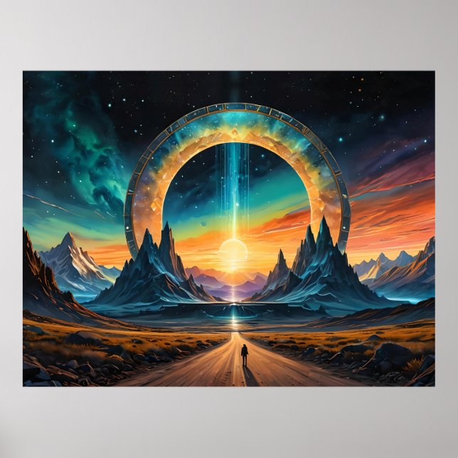 New Beginnings: Step Through a Stargate Poster (Front)