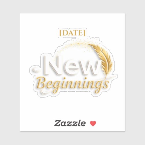 New Beginnings Sticker