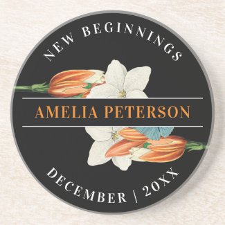 New Beginnings Stylish Black Lily Floral Retire