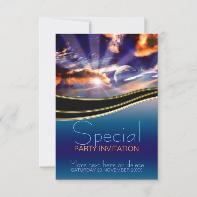 New Beginnings Sunrays Special party Invitation (Front)