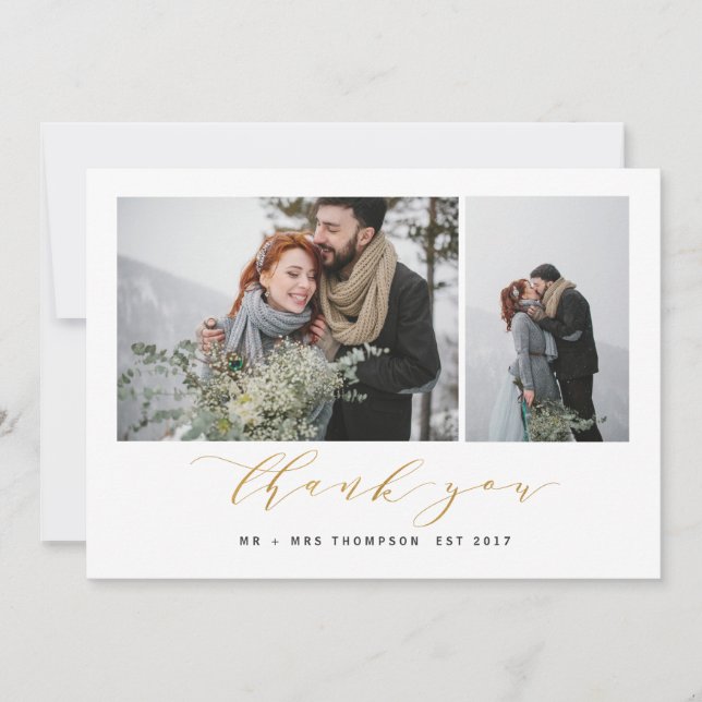 NEW BEGINNINGS THANK YOU-GOLD YOU CARD (Front)