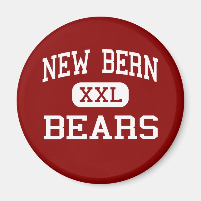 New Bern - Bears - High - New Bern North Carolina Magnet (Front)