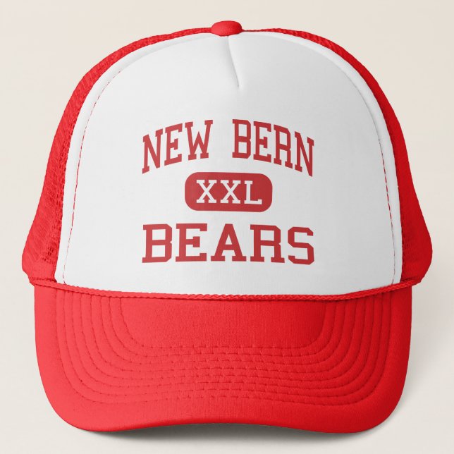 New Bern - Bears - High - New Bern North Carolina Trucker Hat (Front)