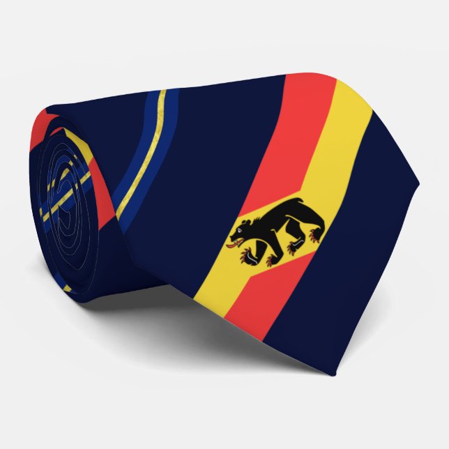 New Bern (North Carolina) city flag Neck Tie (Rolled)