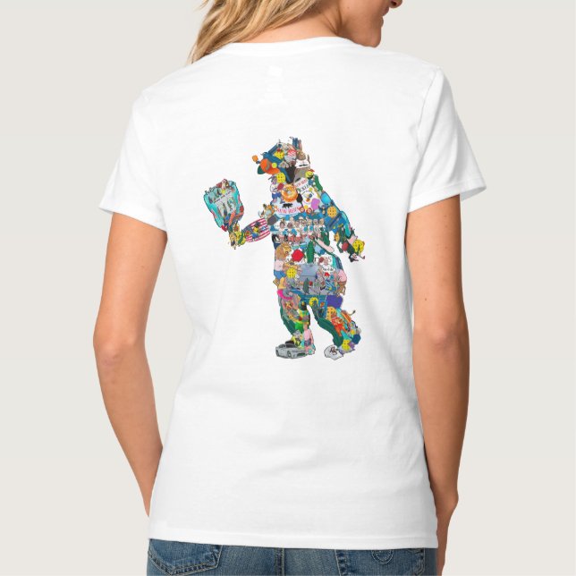 New Bern Pickleball Bear T-Shirt (Back)