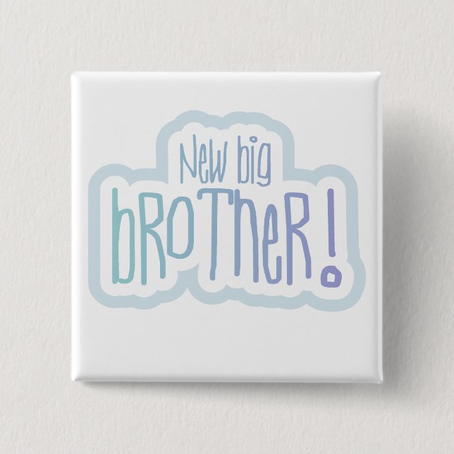 New Big Brother Tshirts and Gifts Button (Front)