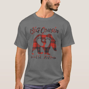 New Big Cousin Bear Baby Shower Announcement Chris T-Shirt