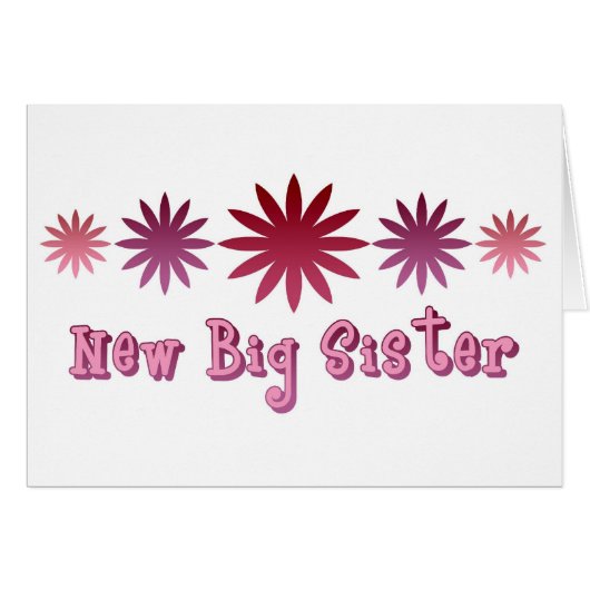 New Big Sister Cards (Front Horizontal)