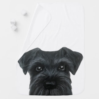 New Black Schnauzer, original design Stroller Blanket