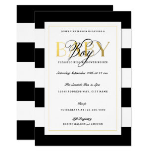 All White Baby Shower Invitations 9