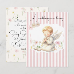 New Blessing Baby Shower Digital Download Invitation