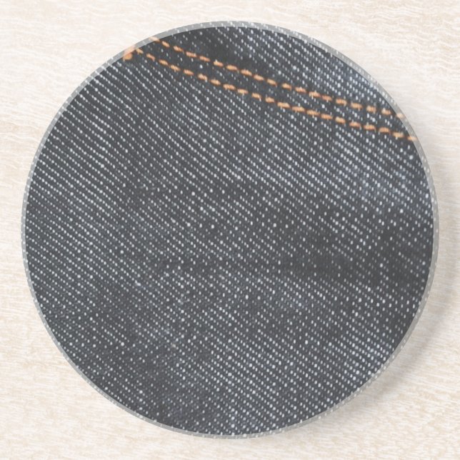 New Blue Jeans Drink Coaster (Front)