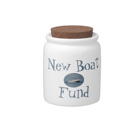 New Boat Fund Money Coin Candy Jar