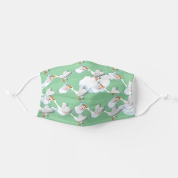 New Born Baby And Crane Bird Case-mate Samsung Gal Adult Cloth Face Mask by bartonleclaydesign at Zazzle