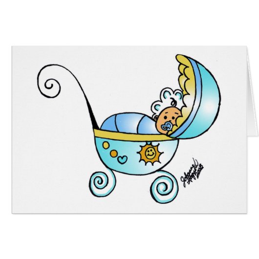 new born baby cards (Front Horizontal)