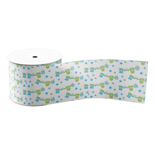 New born boy grosgrain ribbon (Spool)