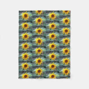 NEW BORN SUNFLOWER fleece Blanket