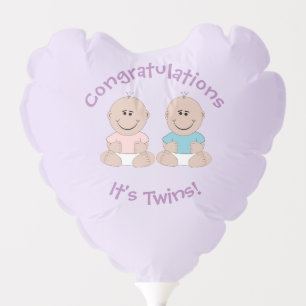 New Born Twins Balloon